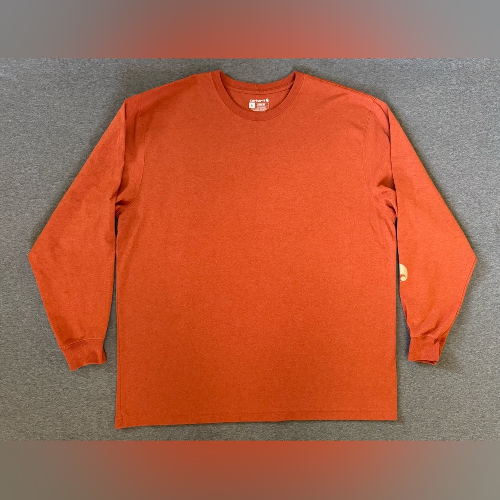 Carhartt orange‎ long sleeve loose fit shirt men’s sz XL